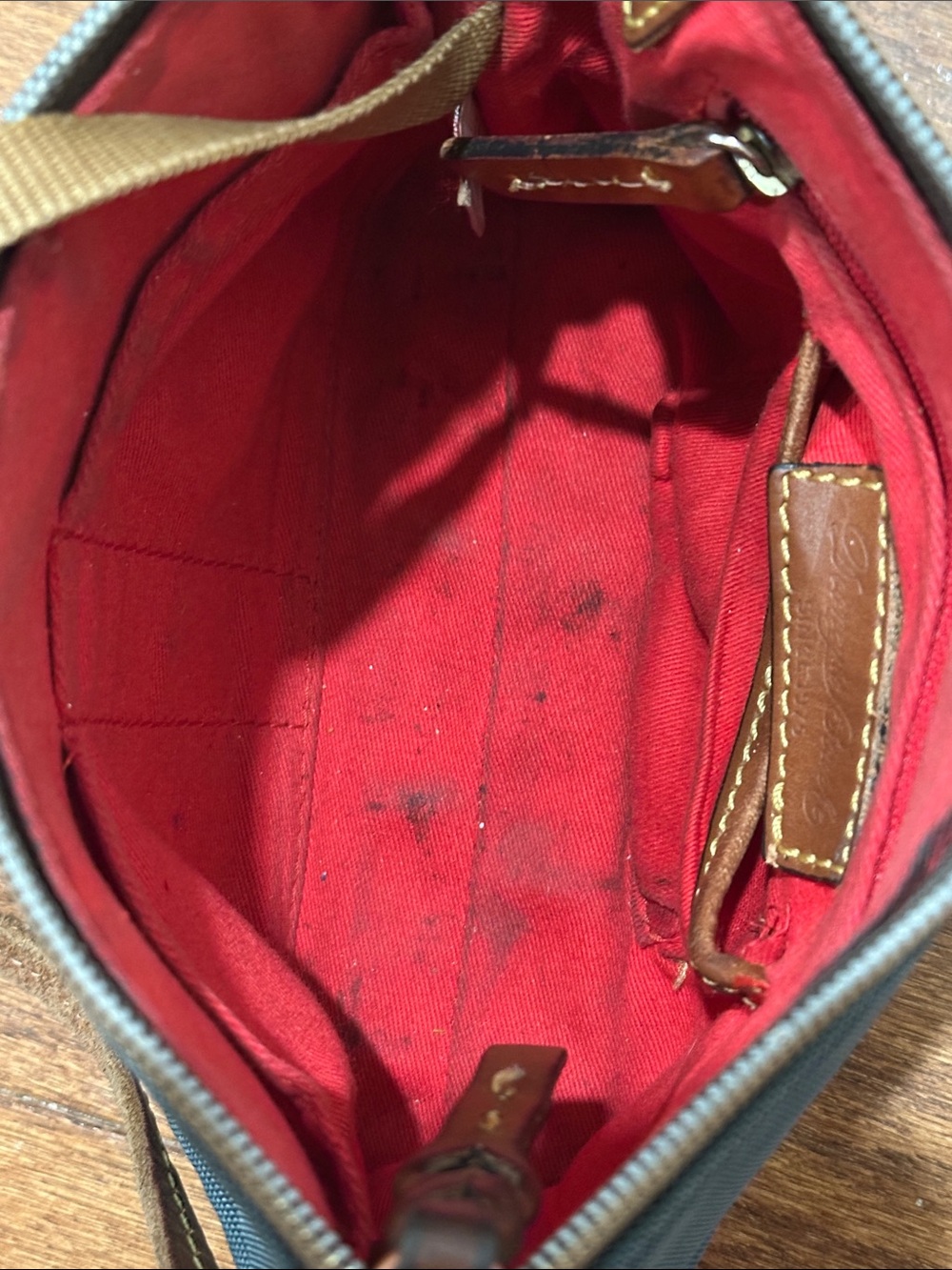 Dooney & Bourke navy blue Nylon Crossbody Pouchette—please read! - Picture 7 of 10